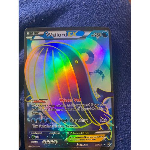 Carte Pokémon Wailord Ex - Hp250