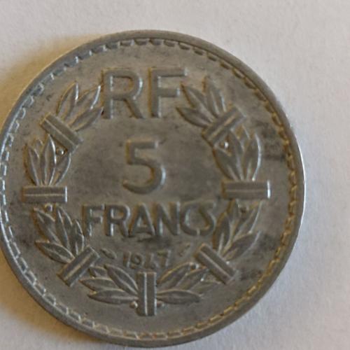 Pièce De 5 Francs 1947