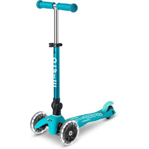 Trottinette 3 Roues Mini Micro Deluxe Aqua Pliable Led