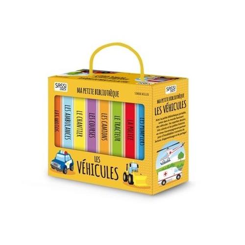 Ma Petite Bibliothèque Les Véhicules - Coffret En 8 Volumes : Les Motos - Les Ambulances - Les Pompiers - Les Courses - Les Camions - Le Chantier - Le Tracteur - La Police