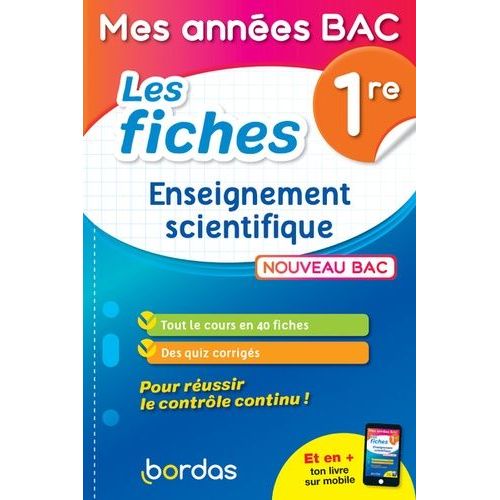 Enseignement Scientifique 1re - Les Fiches