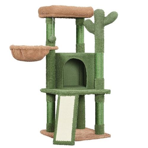 Yaheetech Arbre À Chat Design Cactus Tour Pour Chat En Peluche Hauteur 106,5 Cm