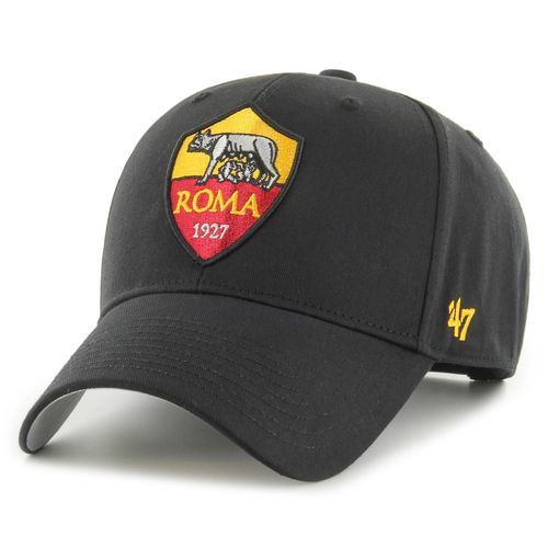 47 Brand Snapback Curved Cap - Mvp As Roma Noir