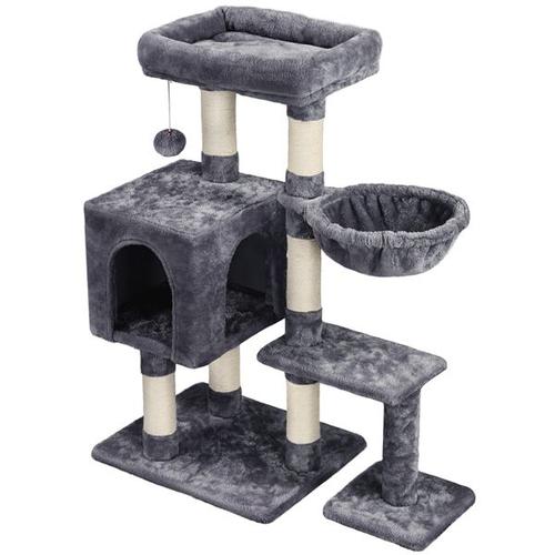 Yaheetech Arbre À Chat Arbre À Grimper Griffoir Avec Plate-Forme Hauteur 96cm