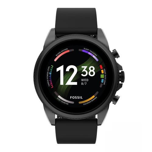 Fossil Gen 6 - Montre Connectée 44mm - Silicone Noir