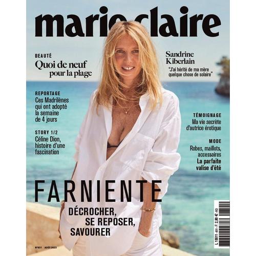 Marie Claire N°851 : Farniente, Décrocher, Se Reposer, Savourer