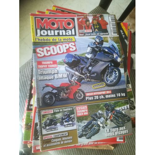 Moto Journal 1930 De 2010 Triumph Tiger 800,Xc800,Benelli Tre899k,Ktm 990 Smt,Kawasaki Klx450r,Bmw F650gs