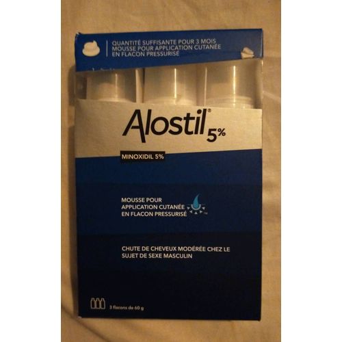 Alostil - Traitement De Cheveux Pour Homme 60ml X 3 , 5% Minoxidil 