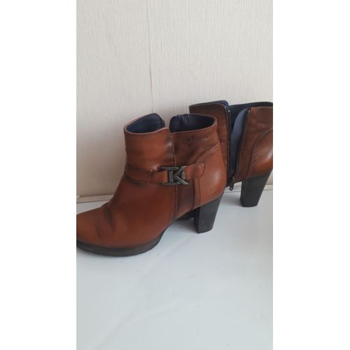 Des Demi Boots Pour Femme Taille 40, De La Marque Dorking, En Véritable Cuir Marron, En Très Bonne État.