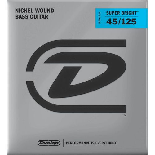 Dunlop Dbsbn45125m - Jeu Basse Sb - Nickel - Medium 45-125 - 5 Cordes