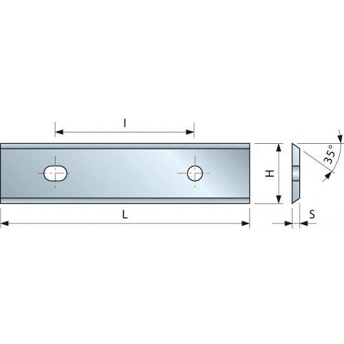 Plaquette carbure 35° pour bois laminés, agglomérés, plastique - 50x12x1,5 mm FREUD