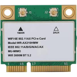 Carte WiFi PCIe AX200 avec Bluetooth 5.2 Wi-FI 6 Double Bande