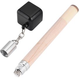 Porte-craie Billard Porte-Craie Magnétique Billard - Cuir Noir, Clip Ceinture - Accessoire Snooker & Billard Élégant Accessoire Billard Cuir