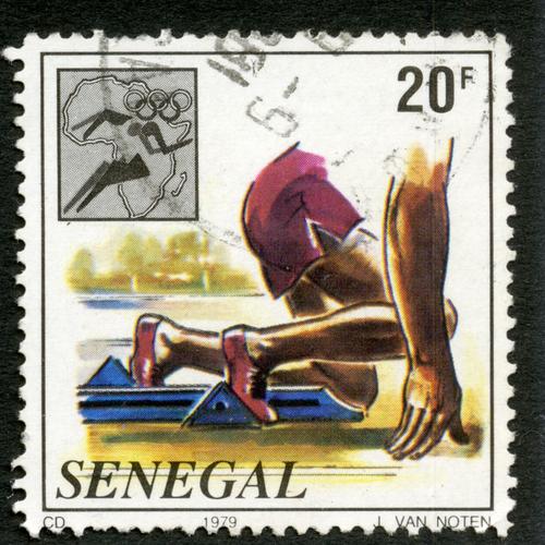 Timbre Oblitéré Sénégal, 20 F, 1979