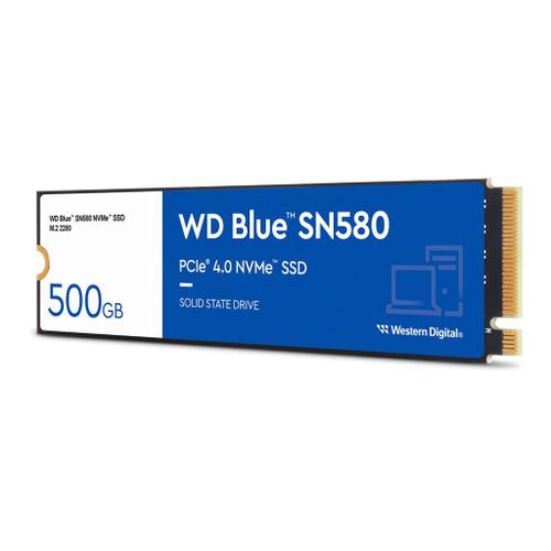 WD Blue SN580 - SSD - 500 Go - interne - M.2 2280 - PCIe 4.0 x4 (NVMe)
