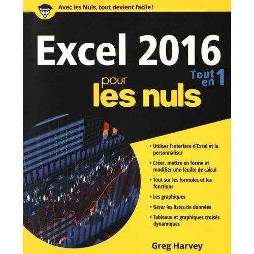 Excel 2016 Tout En 1 Pour Les Nuls
