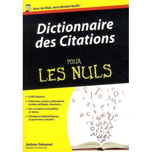 Dictionnaire Des Citations Pour Les Nuls