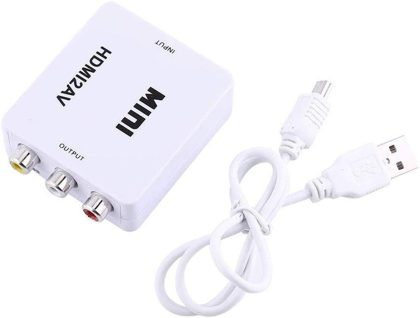 Adaptateur et convertisseur GENERIQUE Convertisseur audio vidéo AV2HDMI,  RCA vers HDMI 1080P, Mini RCA composite CVBS AV vers HDMI