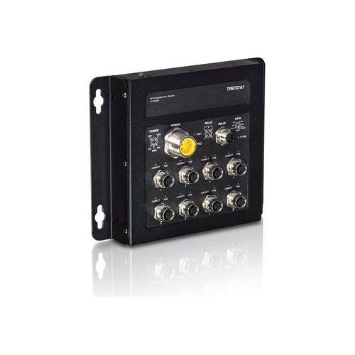 TRENDnet TI-TPG80 - Commutateur - non géré - 8 x 100/1000/10000 + 1 x SFP Gigabit partagé + 1 x SFP - fixation murale - Tension CC - Conformité TAA