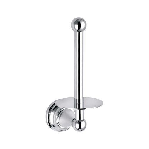 Dérouleur papier toilette vertical rétro MORAVA 10,6x8 x20,3 cm-Chromé-Chromé--