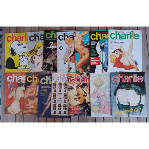 Lot 14 Revues Mensuel Charlie N° 1 2 3 4 5 6 7 8 9 10 11 12 13 14 Tbe 1982
