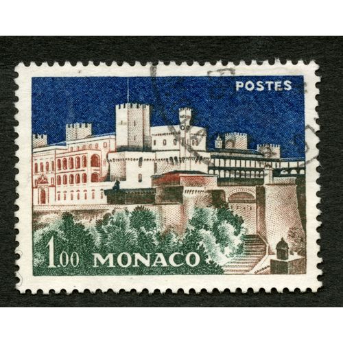 Timbre Oblitéré Monaco, Postes 1.00