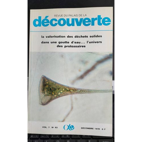 Revue Du Palais De La Découverte N° 63/La Valorisation Des Dechets Solides