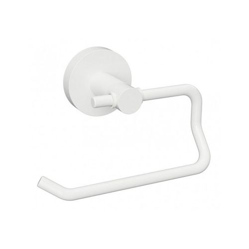 Dérouleur papier toilette WHITE en laiton blanc 14 cm--