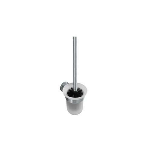 Brosse murale de toilettes NEO, bol en verre 32,5x14,5x11,5cm-Noir-Noir--