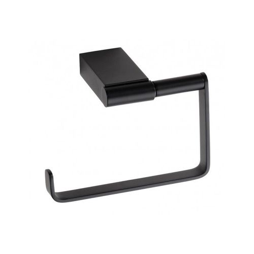 Dérouleur papier toilette NERO en laiton noir 13 x9,5 x9 cm--
