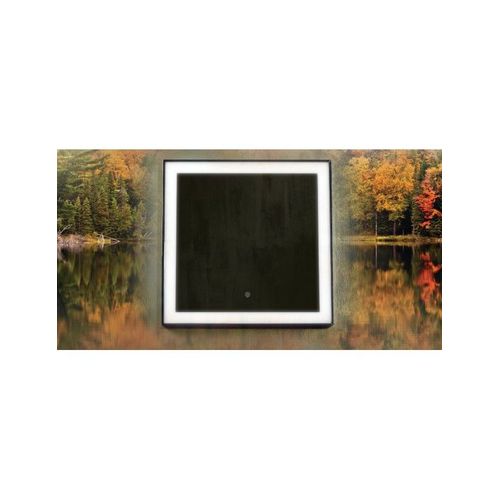 Miroir carré 60x60 cm avec lumière LED et détecteur tactile--