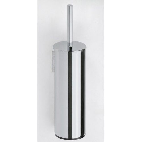 Goupillon de toilettes mural OMEGA laiton chromé 9,5x39x10,5cm-Noir-Noir--