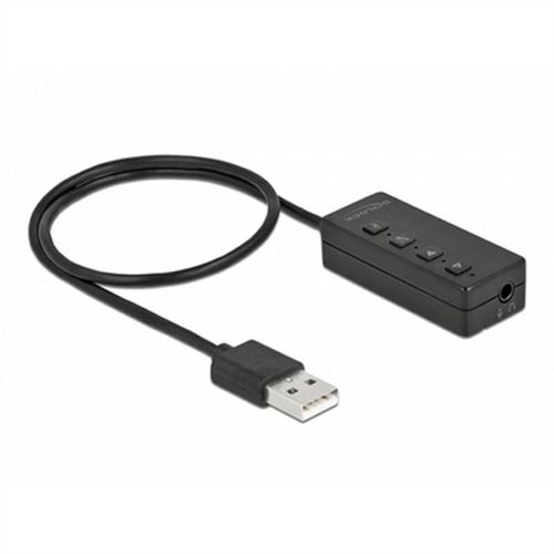 Delock Carte son 16 bits (USB 2.0), Carte son, Noir