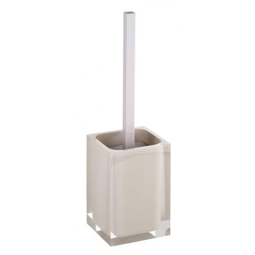 Goupillon de toilettes à poser VISTA en résine 37 x10 x10 cm-Beige-Beige--