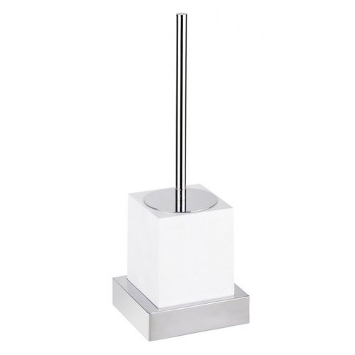 Goupillon de toilettes GAMMA en résine mat 38,5 x9,2 x9,2 cm-Blanche-Blanche--