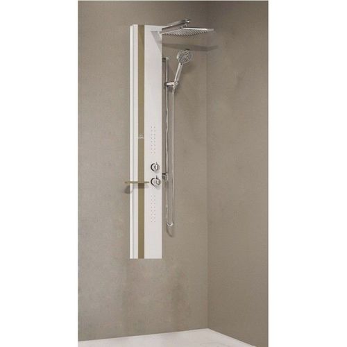 Colonne de douche hydromassante NOVELLINI LINE 2 blanc 150cm-Blanc-Blanc--