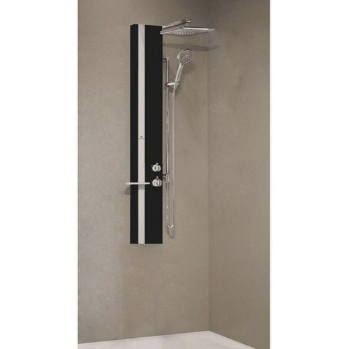 Colonne de douche hydromassante NOVELLINI LINE 2 noir 150cm-Noir-Noir--