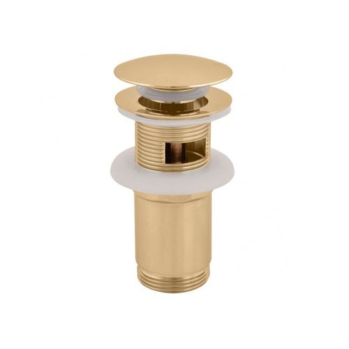 Bonde Pop-up pour lavabo et évier en laiton doré 6,5 cm--