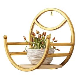 Balcon En Fer Forgé Support Mural À Fleurs - Porte-Fleurs Mural De Restaurant, Étagères De Rangement Pour Plantes Pour Salon
