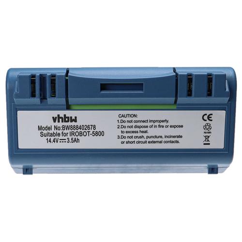 vhbw Batterie compatible avec iRobot Scooba 340, 350, 380, 385, 390, 5800, 330, 5806, 34001, 5832 robot électroménager, bleu (3500mAh, 14,4V, NiMH)