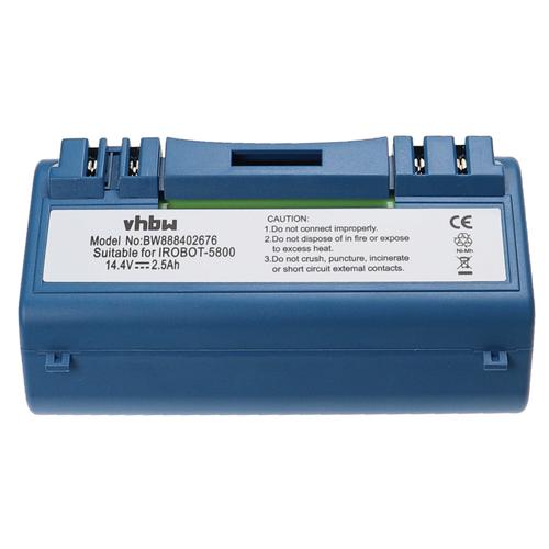 vhbw Batterie compatible avec iRobot Scooba 340, 350, 380, 385, 390, 5800, 330, 5806, 34001, 5832 robot électroménager, bleu (2500mAh, 14,4V, NiMH)