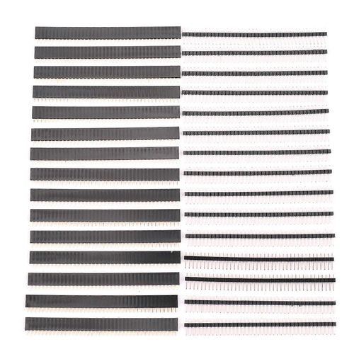 30 Pcs 40 Broches 2.54mm Mâle amp; Femelle Bin en-têtes Connecteur de prise pour Prototype Shield