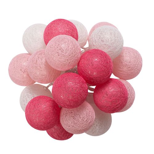 Guirlande Led Amici À Roses, Guirlande Lumineuse D'intérieur Avec 20 Boules