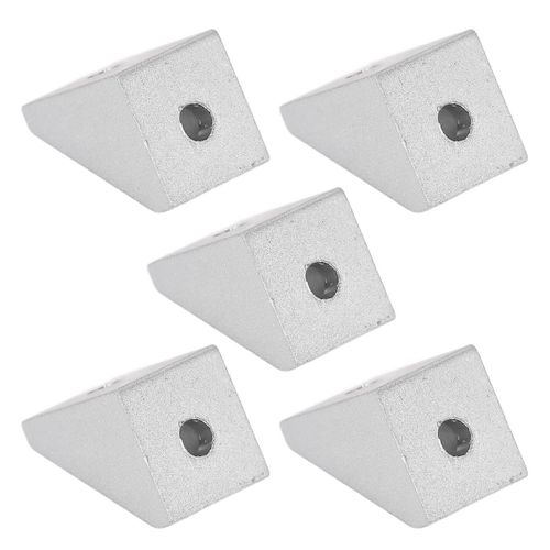 5Pcs Connecteur d¿angle d¿angle en aluminium Supports de coins à angle droit pour robots intelligents3204-0001-0002