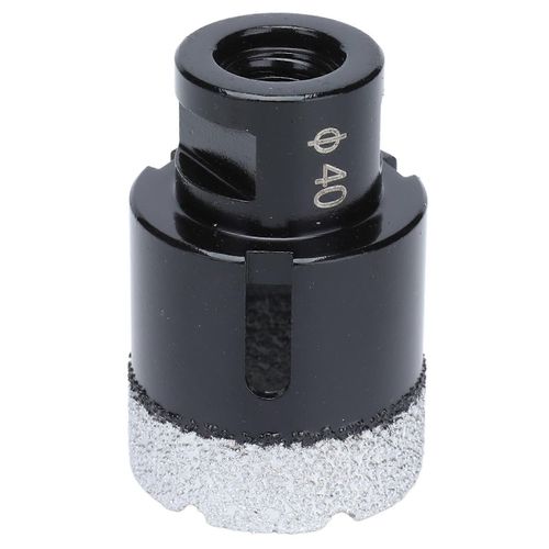 Forets de forage diamantés brasés sous vide Perceuse de scie cloche ouvre-trou pour marbre M14 noir 40mm