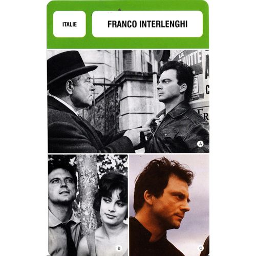 Fiche Monsieur Cinema Franco Interlenghi