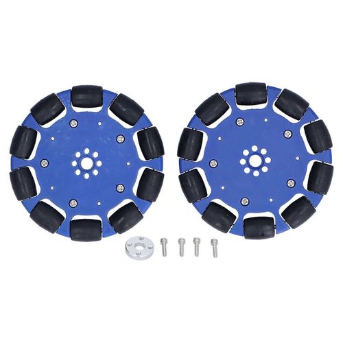 100mm Omnidirectionnel Roue Néoprène Conduit Rouleau Omni Roues Smart Robot Pièces De Voiture 8mm Trou