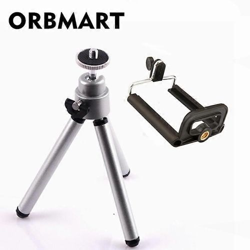 Mini trépied pour Xiaomi Lenovo iPhone 4s 5 5s 5se 6 6s Plus Samsung S7 S6 Edge S5 Note 5 4 avec clip de téléphone portable