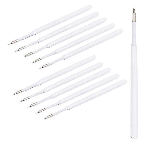 10 Pcs Fine Pin Pen Recharges Recharge De Rechange Pour Le Désherba...