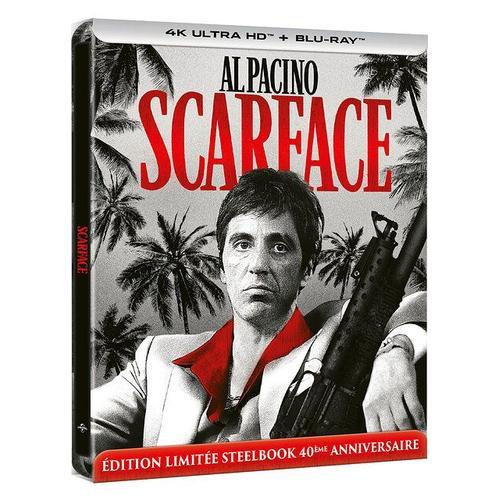 Scarface - 4k Ultra Hd + Blu-Ray - Édition Boîtier Steelbook 40ème Anniversaire